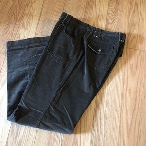 J Jill Medium Wale Corduroy Relaxed Pants 10 Brown